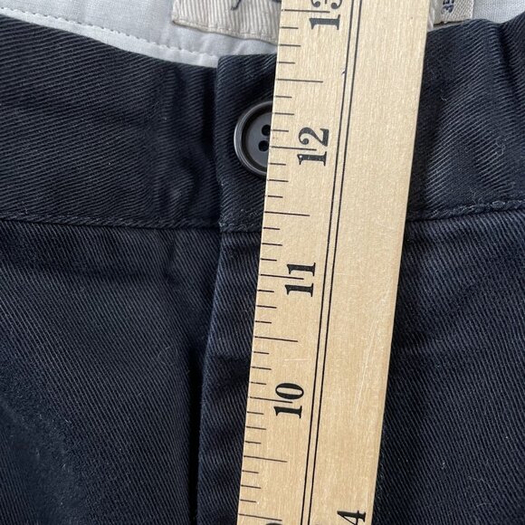 J.Crew Chino Pants Mens 35x30 Black Pleated Business Casual Preppy - Picture 8 of 8